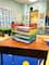 Mind Reader Stackable Paper Tray, Classroom Organizer, File Storage, Teachers, Metal Mesh, 4 Pcs., Multi-Colored